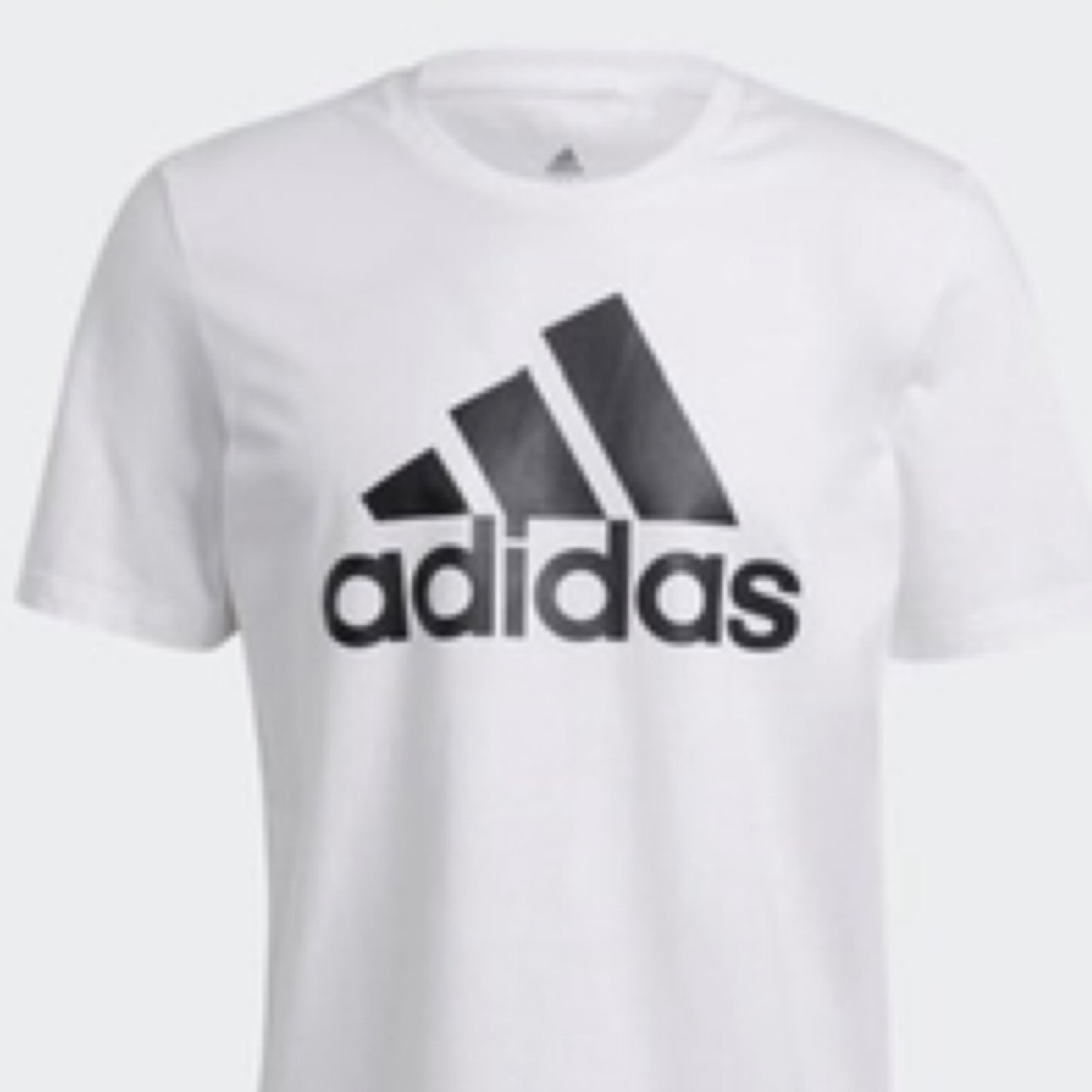 Adidas Men’s White & Black Logo T-shirt