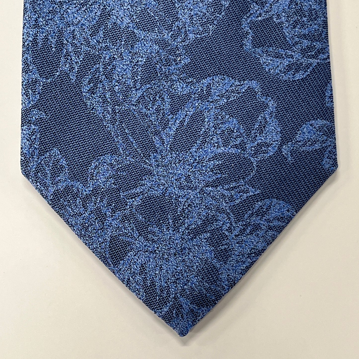 Bruno Piattelli Men's Tie Silk Blue Floral BR0248