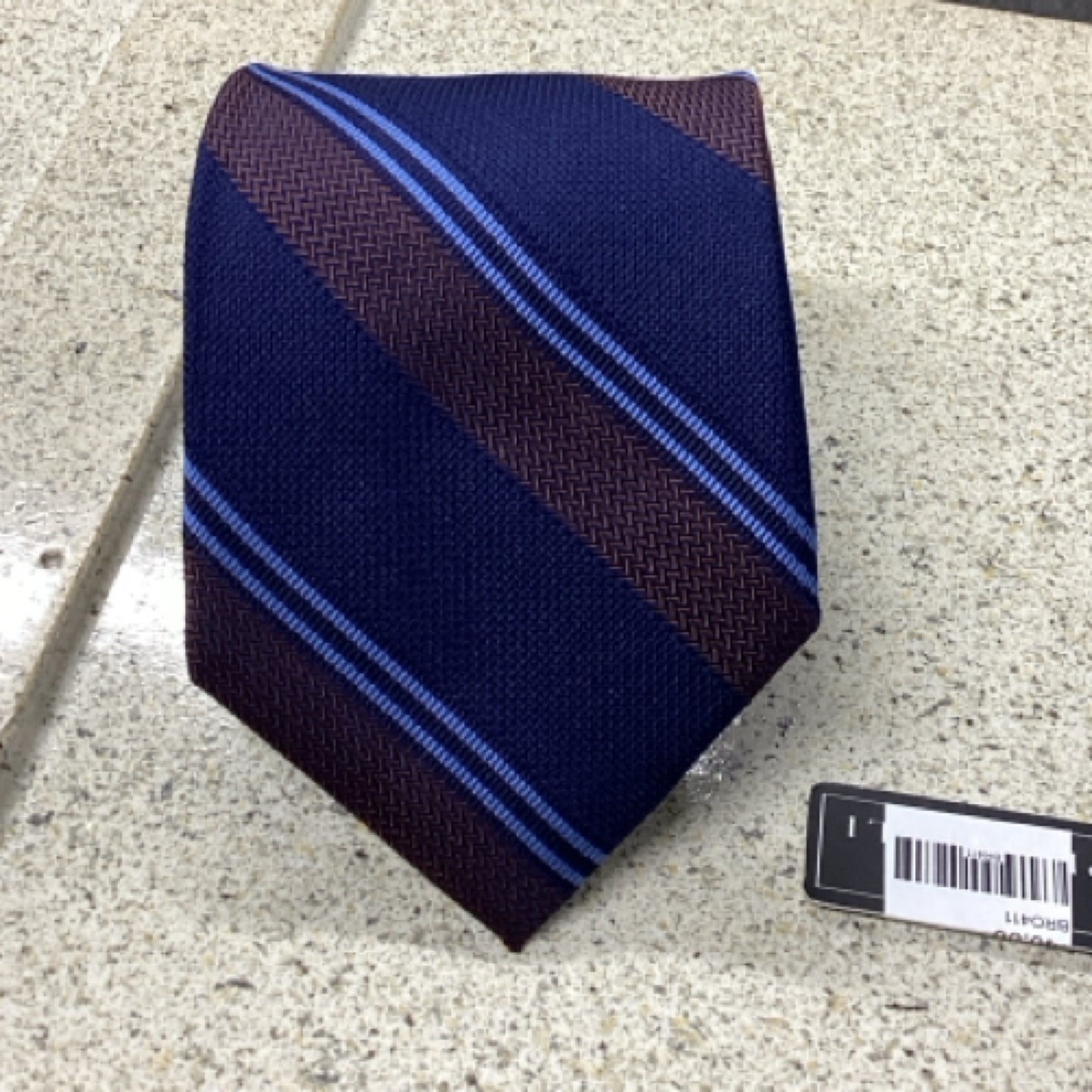 Bruno Piattelli Mens Silk Tie Burgundy Striped BRO412