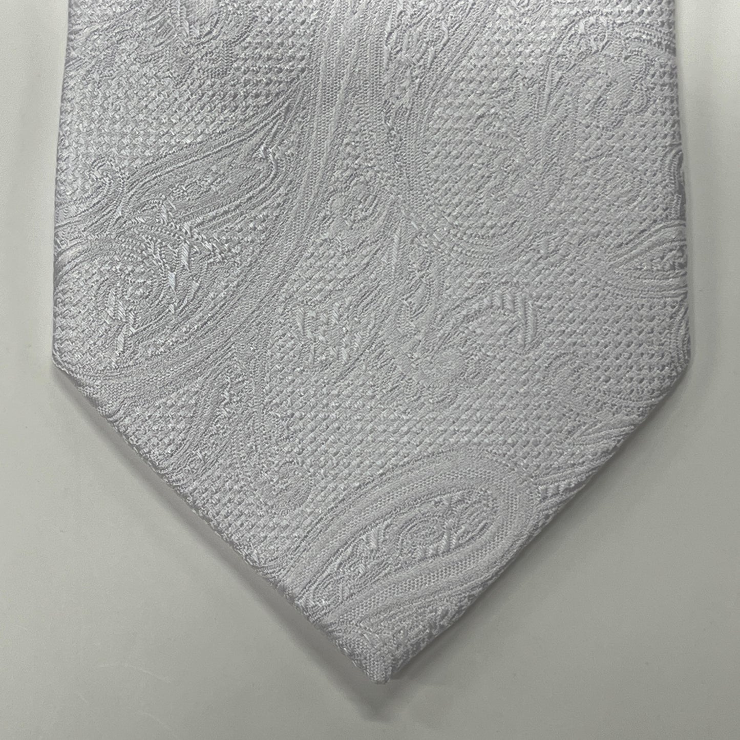 Bruno Piatelli Paisley Silk White Tie BR0163