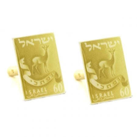 Twelve Israel Tribes Naphtali Stamp Cuff Links