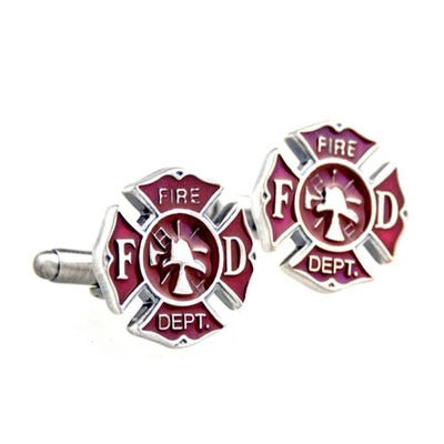 T.O. COLLECTION FIRE DPT CUFF LINKS RED CL-355