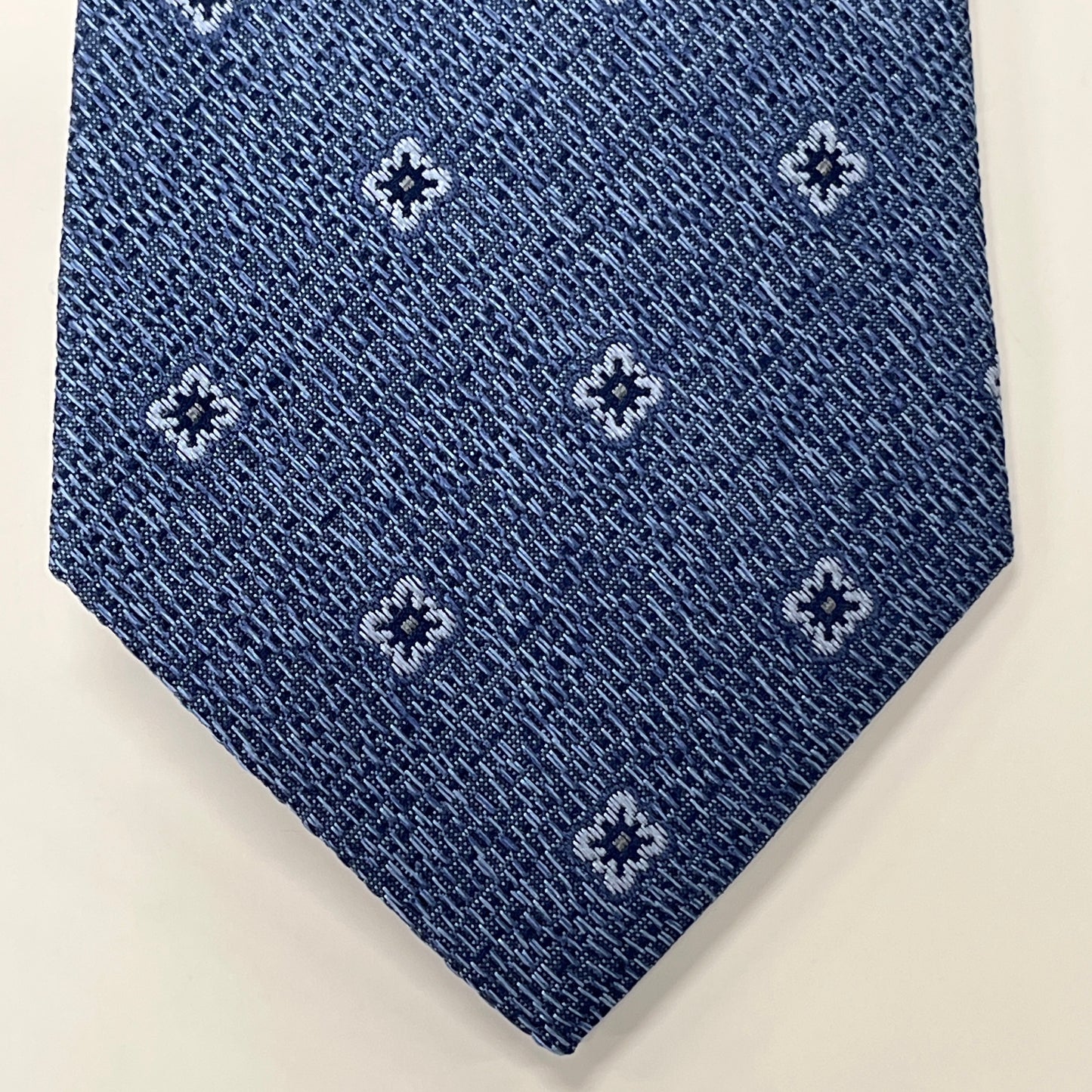 Bruno Piattelli Men's Tie Blue Silk Floral BR0252