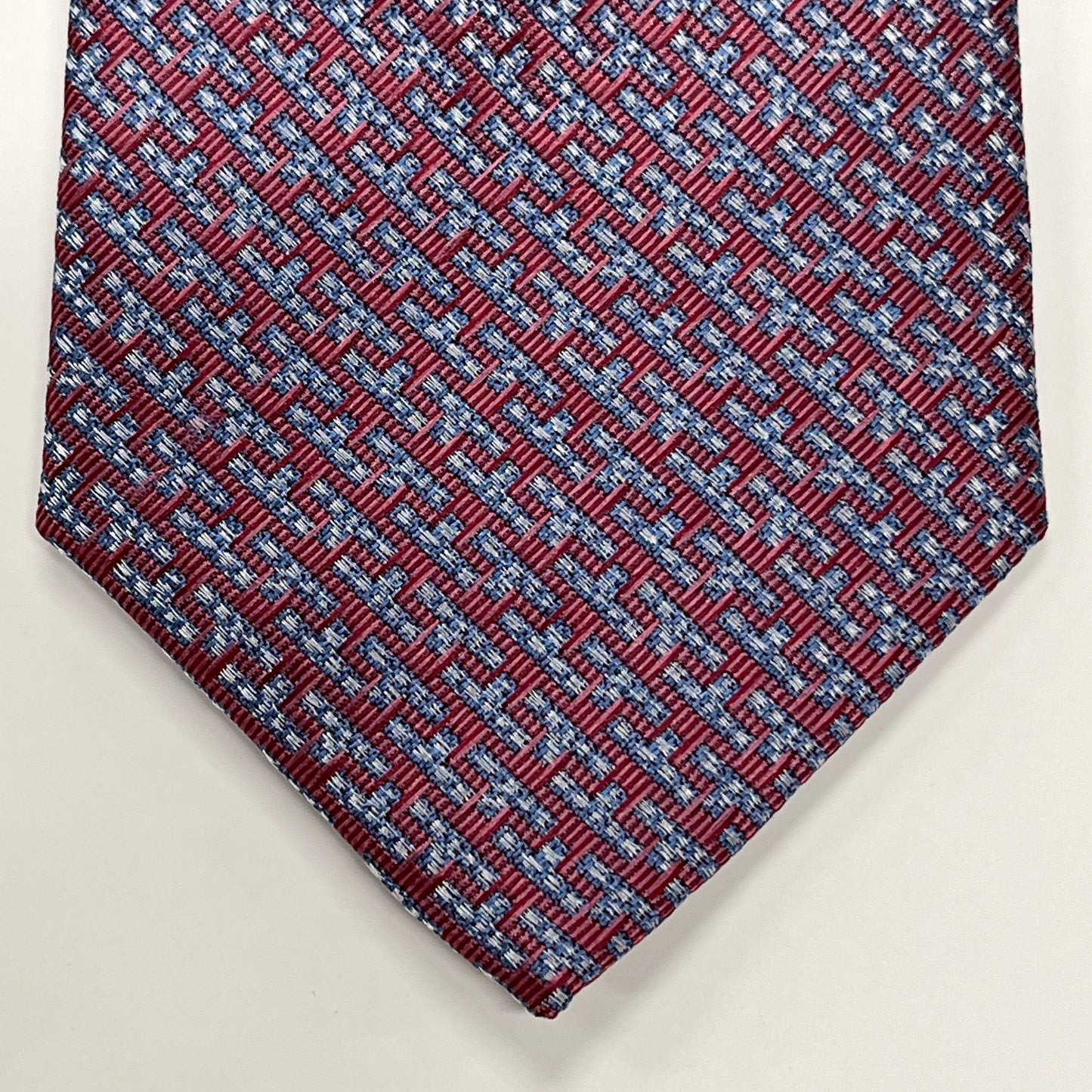 TO Men’s Tie Skinny Tetris Red TS310-1