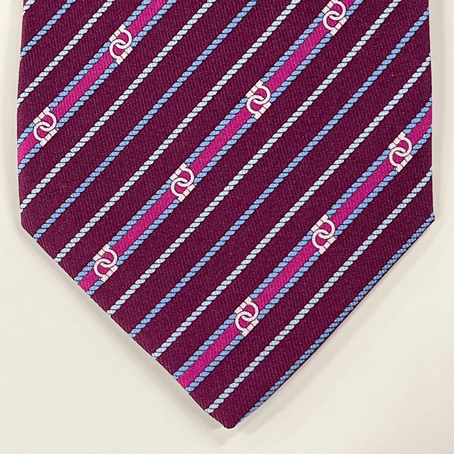 Salvatore Ferragamo Purple Gancini Logo Men's Tie FR0034