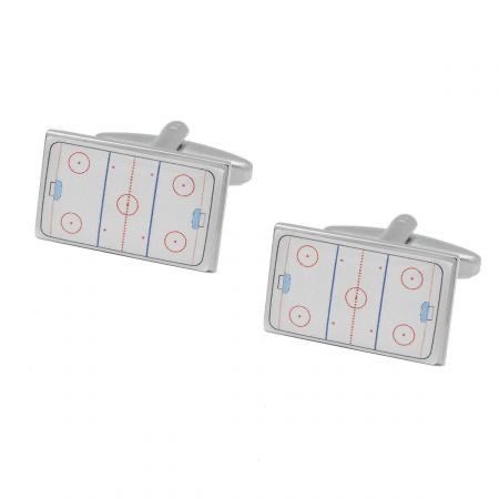 Ice Hockey Rink Cuff Links