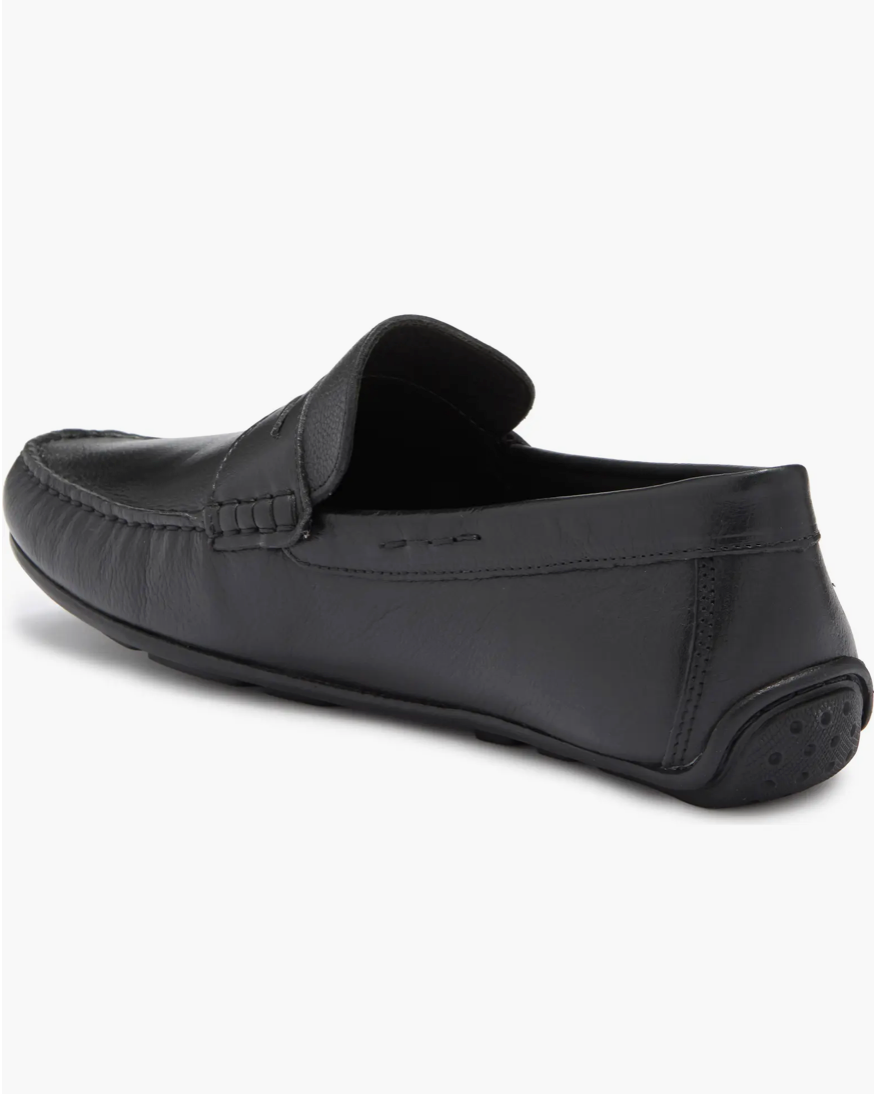 Nebraska Marc Jospeh Driving Black Loafer