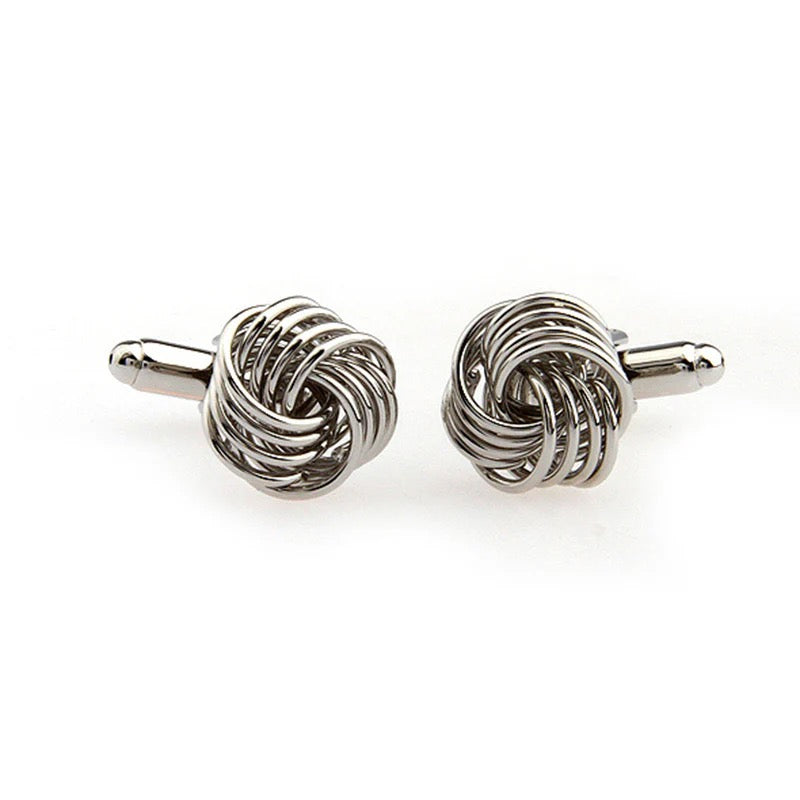 T.O Collection Cufflinks - Silver Rounded CL-262