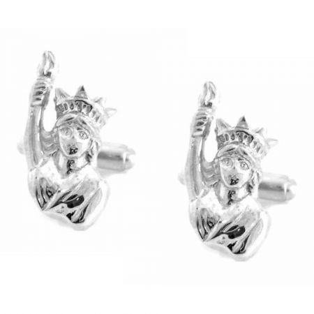 Sterling Silver Statue of Liberty Cuff Links