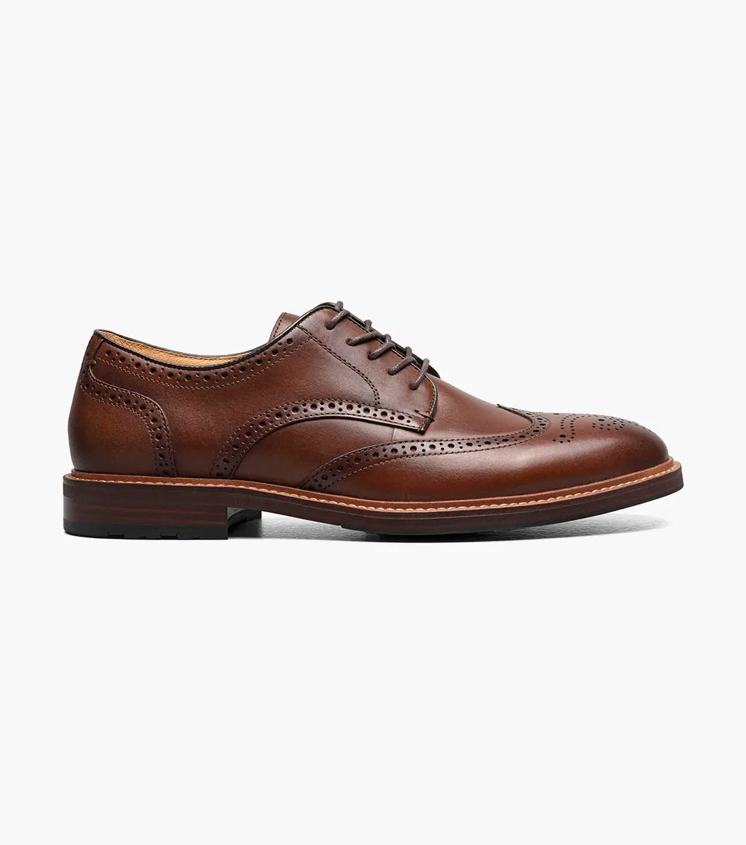 Mens Florsheim Brown Dress Shoe Anthem Wingtip Oxford 13426