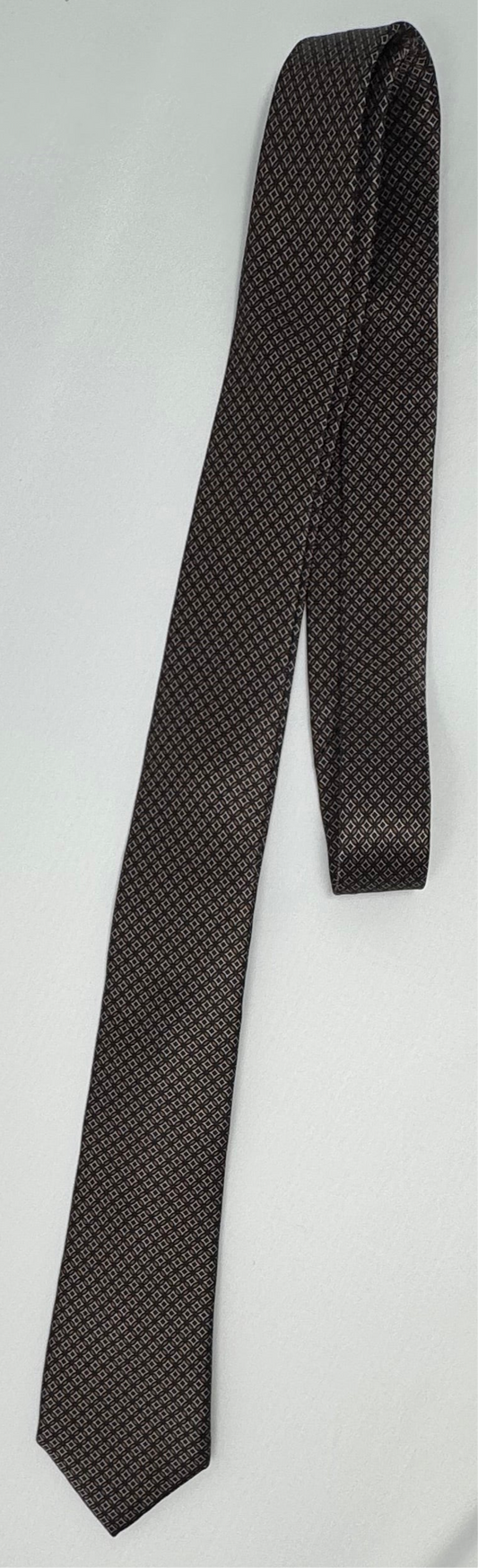 Ermenegildo Zegna Tie 2.5 Inches Brown Bronze EG0002