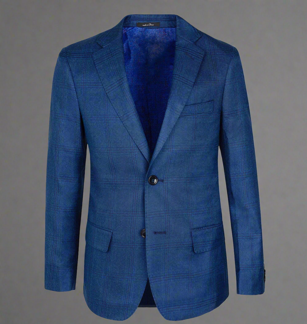 TO Blue Plaid Suit T2A6805