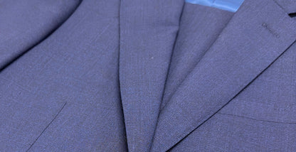 Boys Suit Dark Navy Weave Cardeliano Wool CABD-049