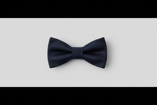 Bruno Piattelli Black Bowtie Silk Self Tie