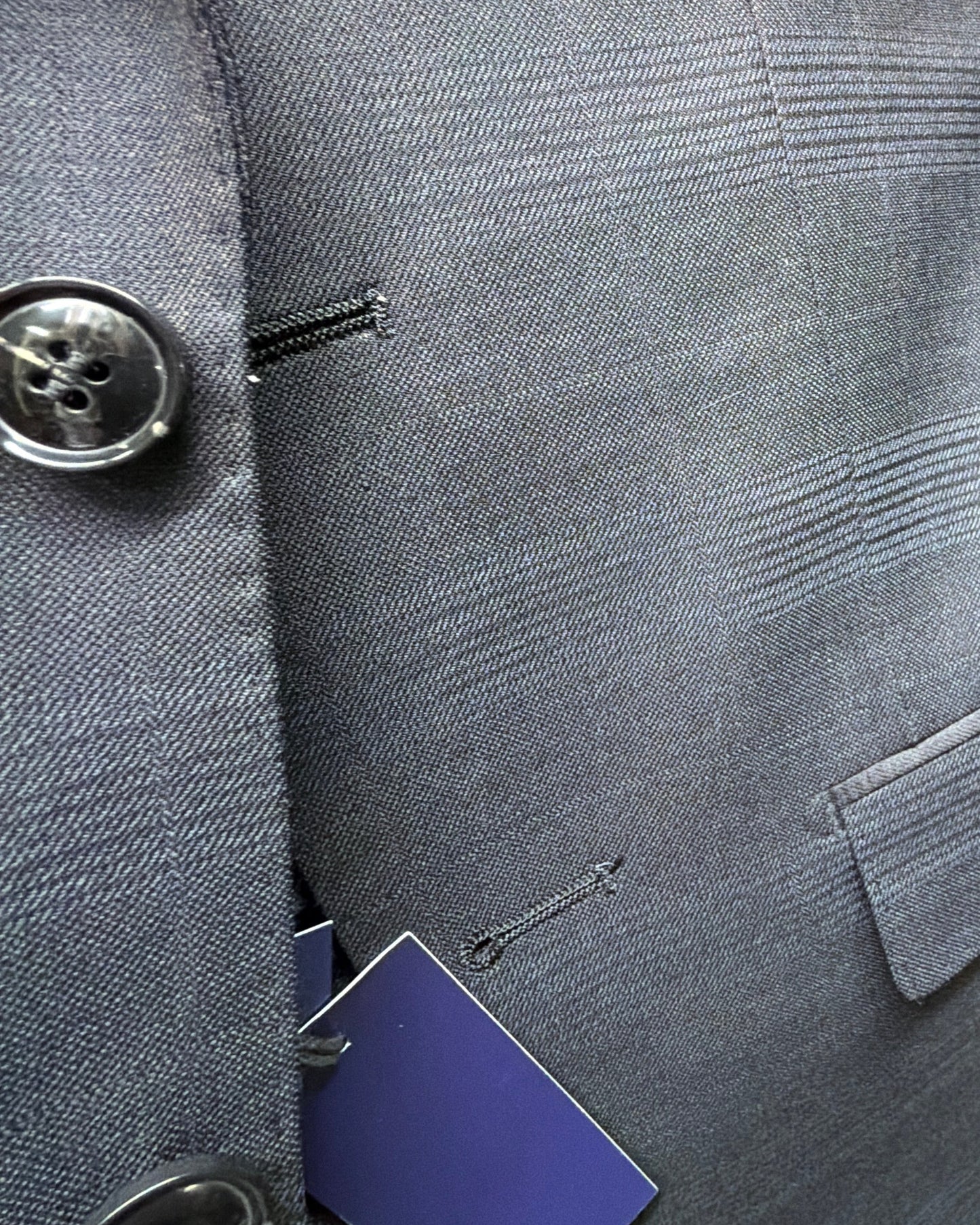 Boys Wool Slim Fit Boys Suit Set – Formal Dress Suit Grey Navy Prince of Wales Centrion