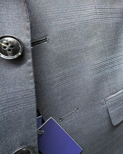 Boys Wool Slim Fit Boys Suit Set – Formal Dress Suit Grey Navy Prince of Wales Centrion