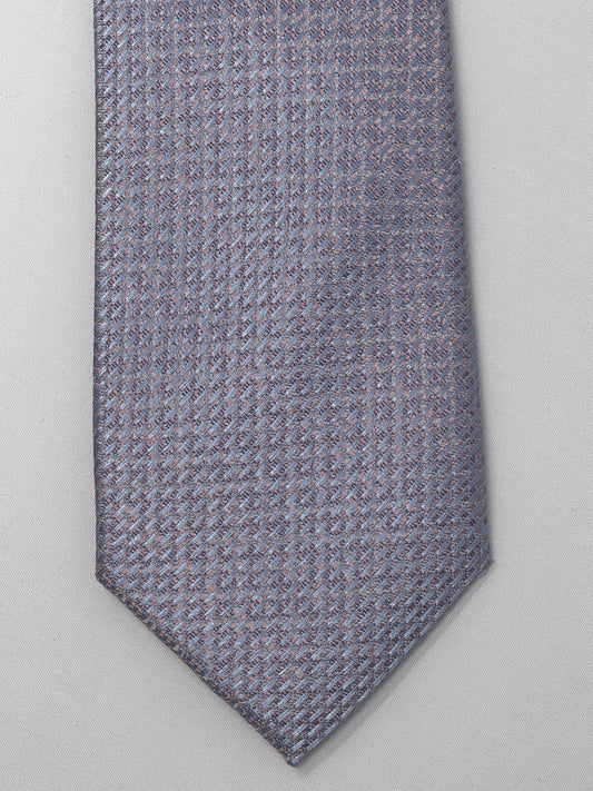T.O Men’s Tie Pink Silver TS350-5