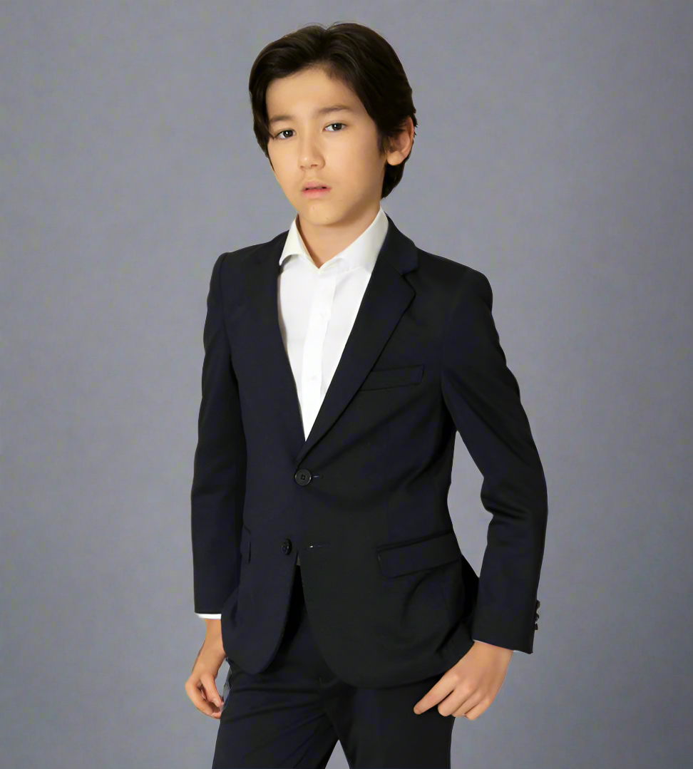 Boys TO Navy Texture Soho Stretch Jacket 9131-2B