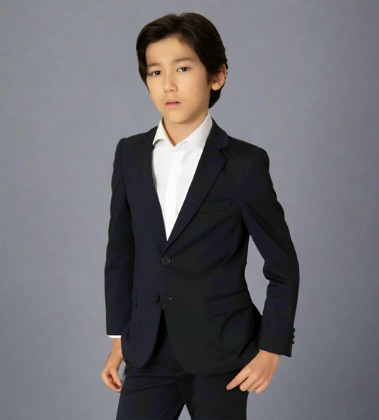 Boys TO Navy Texture Soho Stretch Jacket 9131-2B