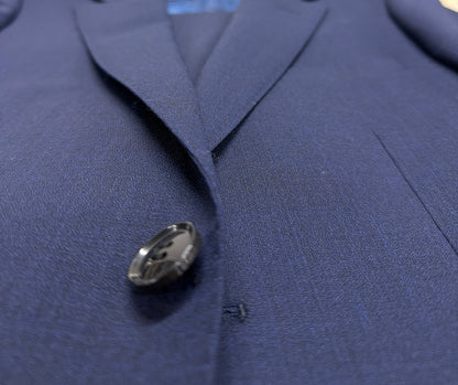 Boys Suit Dark Navy Weave Cardeliano Wool CABD-049