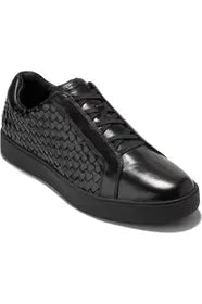 Cole Haan Mens Shoes Luxe Slip On Black Woven