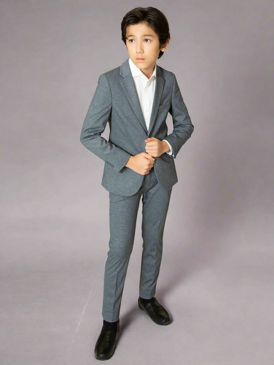 Boys TO Grey Soho Stretch Suit 9131-4