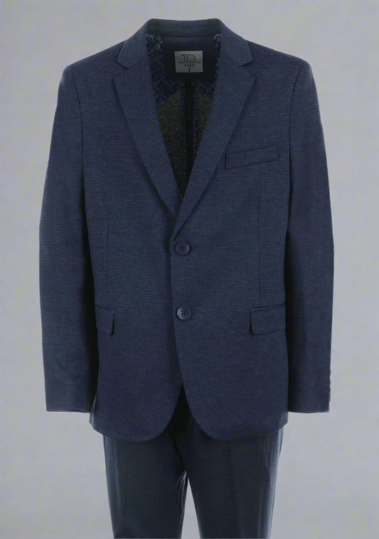 Boys TO Navy Soho Stretch Stretch Jacket Intricate Weave