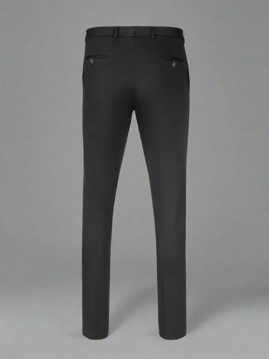 T.O. Mens Black Basic Stretch Dress Stretch Dress Pants – Formal Trous