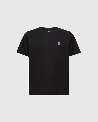 Psycho Bunny Kids Classic Crew Neck T-Shirt in black product view