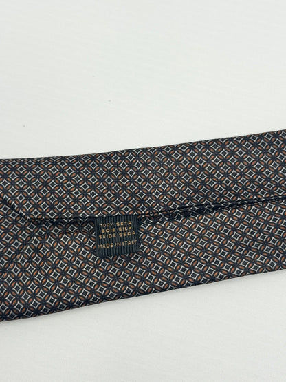 Ermenegildo Zegna Tie 2.5 Inches Brown Bronze EG0002