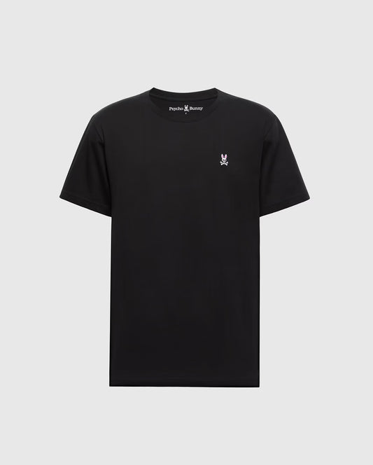 psycho bunny classic crew neck t shirt in black