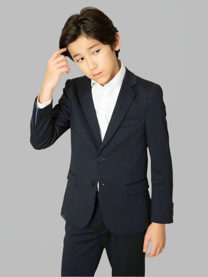 T.O. boys navy Soho stretch suit