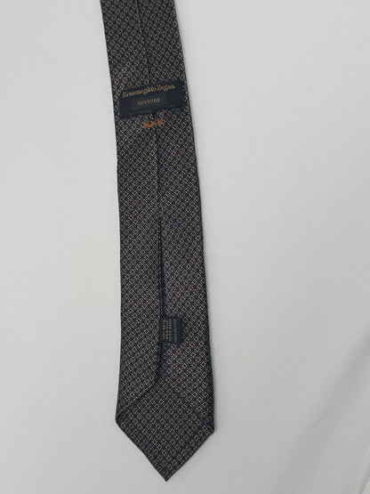 Ermenegildo Zegna Tie 2.5 Inches Brown Bronze EG0002