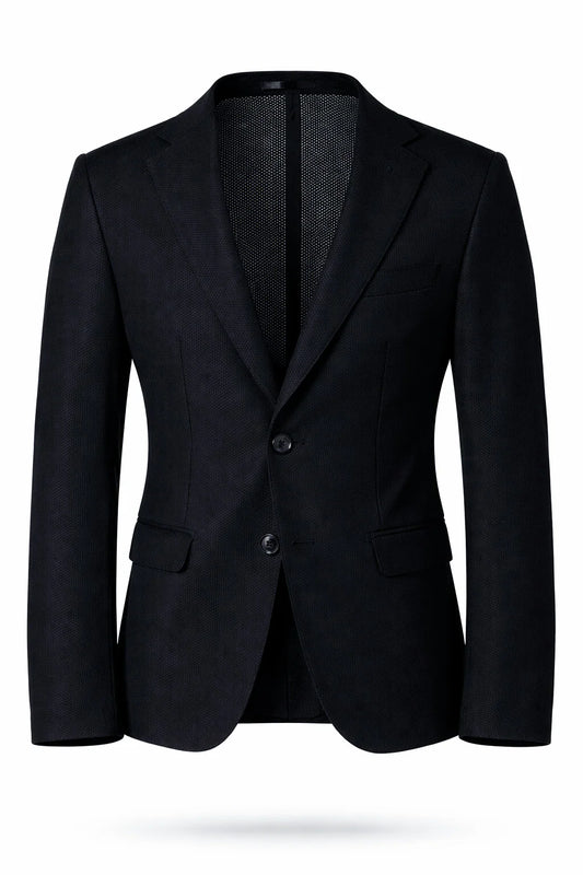 T.O Men's Cloud Blazer Jacket- Navy