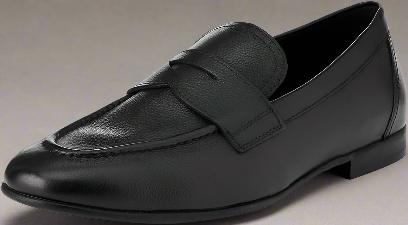 Geox Mens U Sapienza A Leather Black Loafer