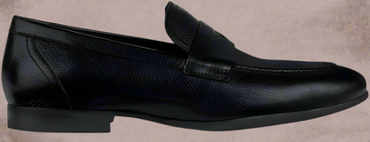 Geox Mens U Sapienza A Leather Black Loafer