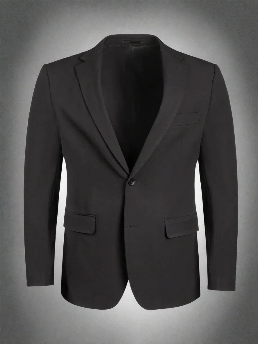 Mens Flex Black Suit Jacket