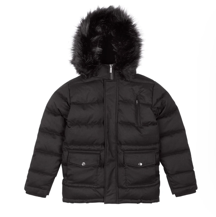 Boys Patch Pocket Puffer Coat - T.O. Collection