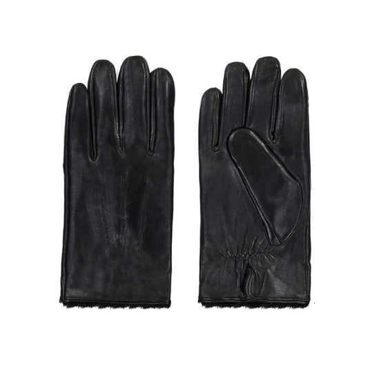 MEN'S LEATHER GLOVES RABBIT FUR LINED