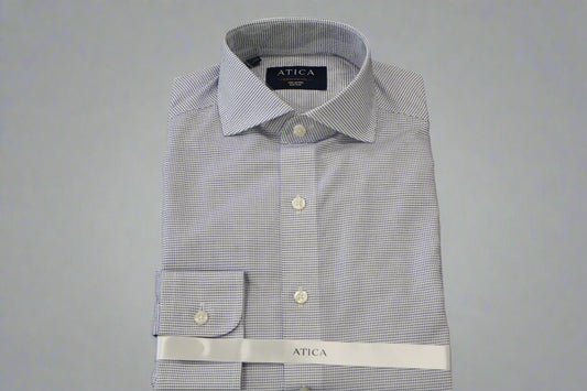 Atica Colored Blue Check Greenwich Shirt