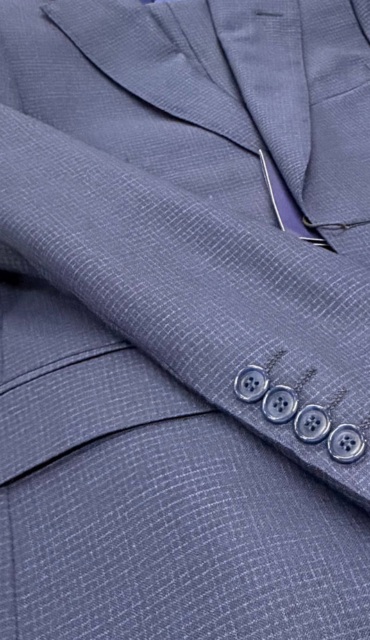 Navy mini grid suit Centrion brand