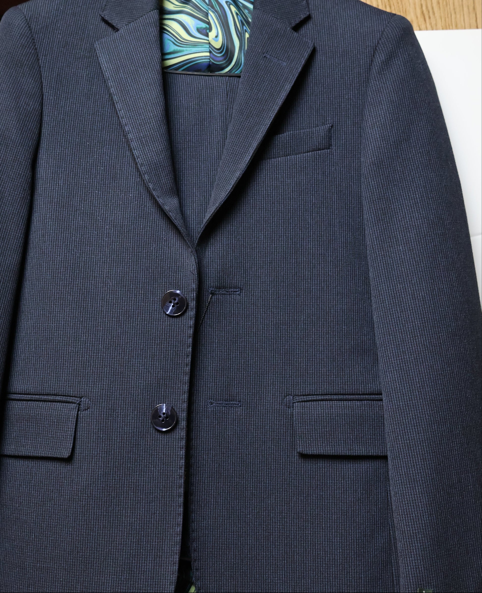 T.O. Boys Navy Shepherd's Check Design Flex Suit Jacket Flex-20 ...