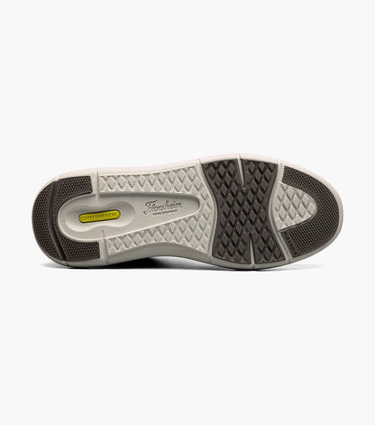 Mens Florsheim Slip On Sneaker FLEET Perf Toe Elastic Black Sneaker 14443-001