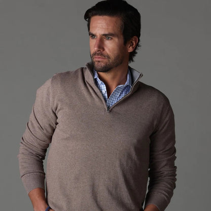 Collars & Co. Semi-Spread Collar Polo Shirt Blue Tattersall