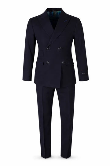 BOYS T.O BLACK LABEL Double Breasted Navy SLIM SUIT NOIR-2S-DB
