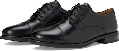Pair of Cole Haan Bedford Cap-Toe Oxford dress shoes in black leather