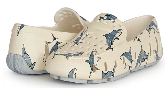 Floafers Kids Prodigy Driver Shark Print Waterproof Running Shoes – Athletic Sneakers
