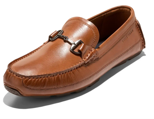 COLE HAAN HUTCHISON GRAND DRIVING LOAFERS BRITISH TAN/JAVA
