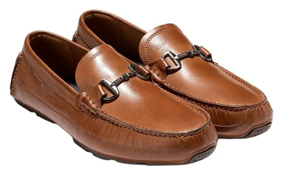 COLE HAAN HUTCHISON GRAND DRIVING LOAFERS BRITISH TAN/JAVA