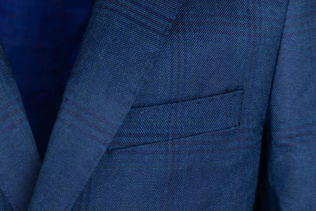 TO Blue Plaid Suit T2A6805